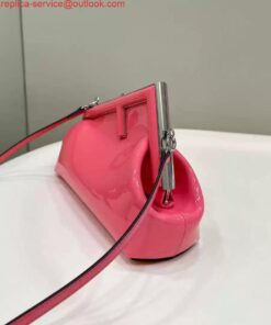 Replica Fendi 8BP129 Fendi First Small Rose Pink patent leather bag 2