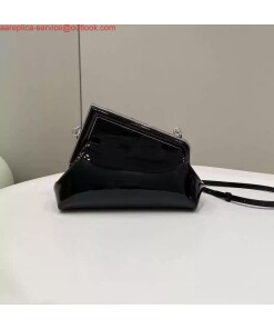 Replica Fendi 8BP129 Fendi First Small Black patent leather bag