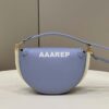 Replica Fendi 8BT346 Moonlight Shoulder Saddle Leather Bag Blue 10