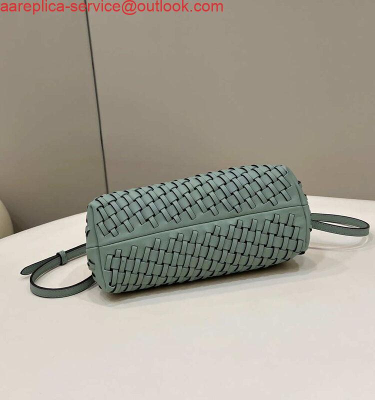 Replica Fendi 8BP129 First Small Green braided leather bag 80103 3