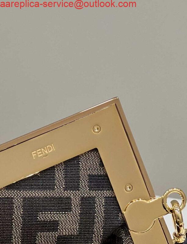 Replica Fendi 8BP129 First Small Black braided leather bag 80103 7