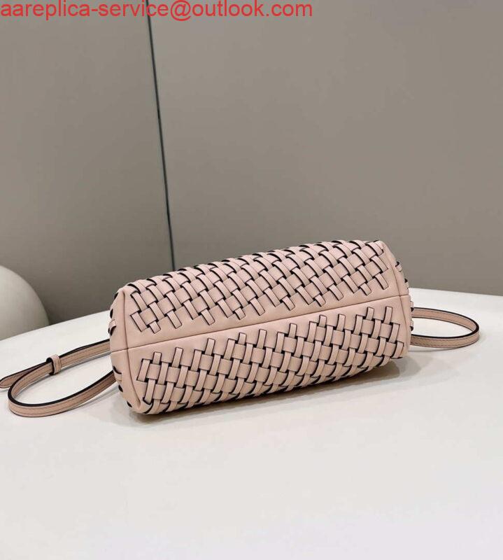 Replica Fendi 8BP129 First Small Pink braided leather bag 80103 4