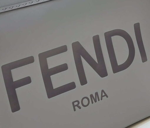 Replica Fendi 8BH386 Sunshine Medium Bag Gray leather shopper 8266S 4