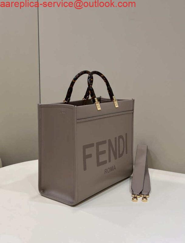 Replica Fendi 8BH386 Sunshine Medium Bag Nude leather shopper 8266S 2