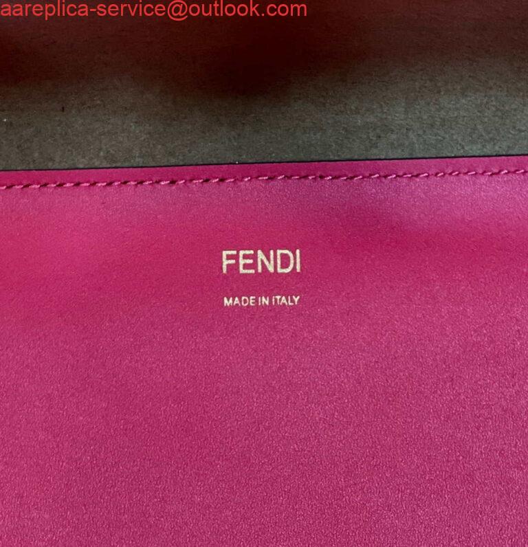 Replica Fendi 8BH386 Sunshine Medium Bag Rose Red leather shopper 8266S 6