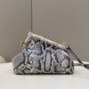 Replica Fendi 8BP129 FENDI FIRST Small Light Brown Ostrich leather bag 9