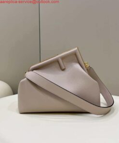 Replica Fendi 8BP127 FENDI FIRST Medium Light Pink leather bag