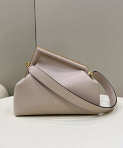 Replica Fendi 8BP127 FENDI FIRST Medium Light Pink leather bag 2