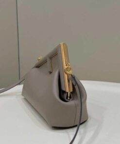 Replica Fendi 8BP129 First Small Fuchsia leather bag 80018M Gray 2