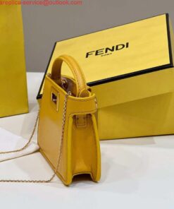 Replica Fendi 7AR993 FENDI PICO PEEKABOO Charm 8385 Yellow 2