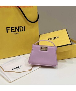 Replica Fendi 7AR993 FENDI PICO PEEKABOO Charm 8385 Purple