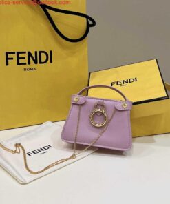 Replica Fendi 7AR993 FENDI PICO PEEKABOO Charm 8385 Purple 2