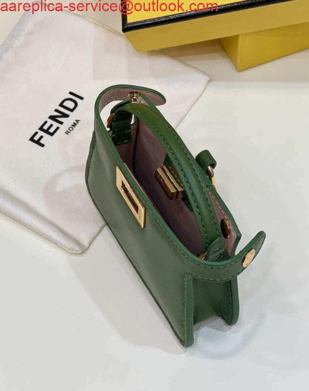 Replica Fendi 7AR993 FENDI PICO PEEKABOO Charm 8385 Green 8