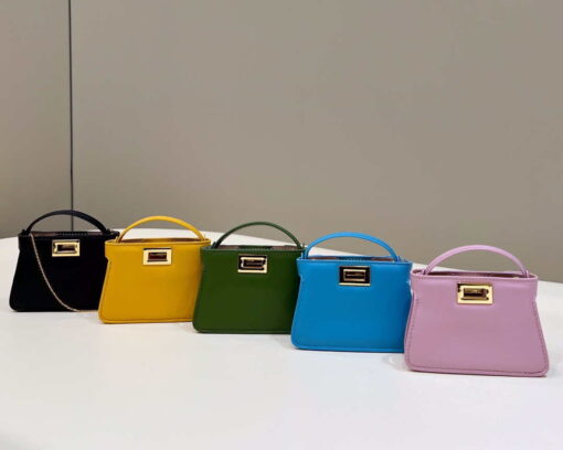 Replica Fendi 7AR993 FENDI PICO PEEKABOO Charm 8385 Green 9