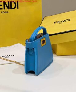 Replica Fendi 7AR993 FENDI PICO PEEKABOO Charm Blue 8385 2