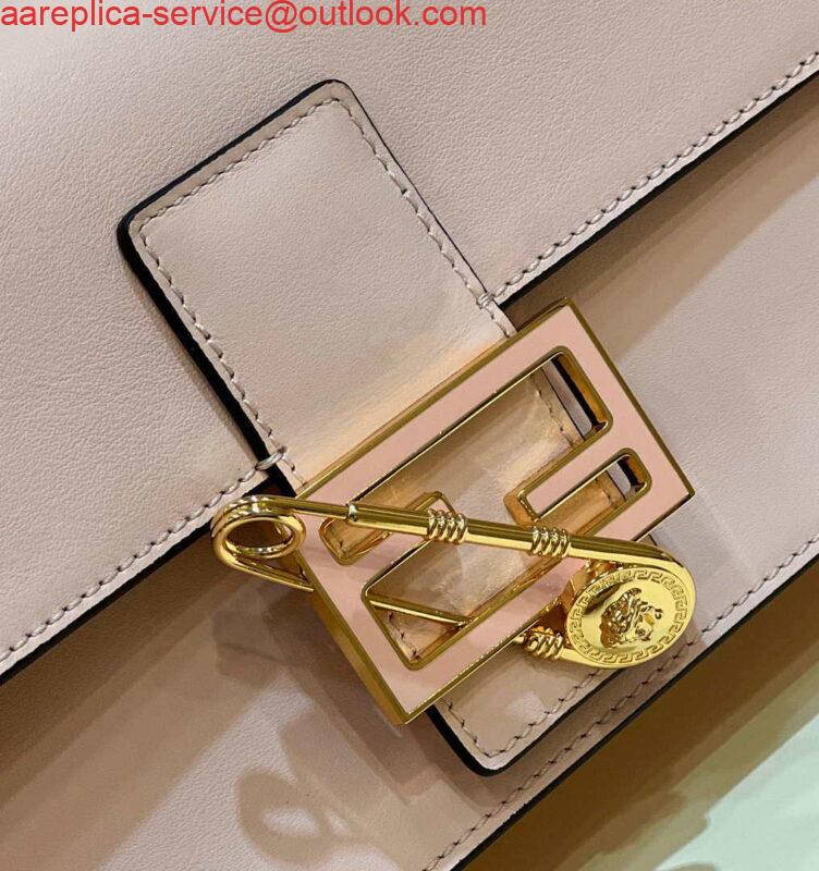 Replica Fendi 8BR801 Baguette brooch Fendace Pink leather 8563 bag 7