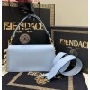 Replica Fendi 8BR801 Baguette brooch Fendace Black leather 8563 bag 10