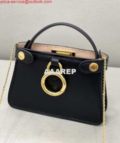 Replica Fendi 7AR993 FENDI PICO PEEKABOO Charm 8385 Black