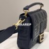 Replica Fendi 8BN335 Peekaboo ISeeU Small Black leather bag 2113s 11