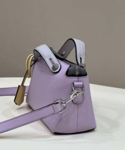 Replica Fendi 8BL145 By The Way Mini Purple leather small Boston bag 2