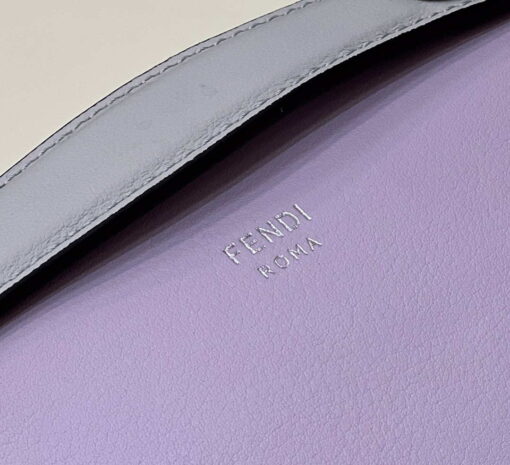 Replica Fendi 8BL145 By The Way Mini Purple leather small Boston bag 4