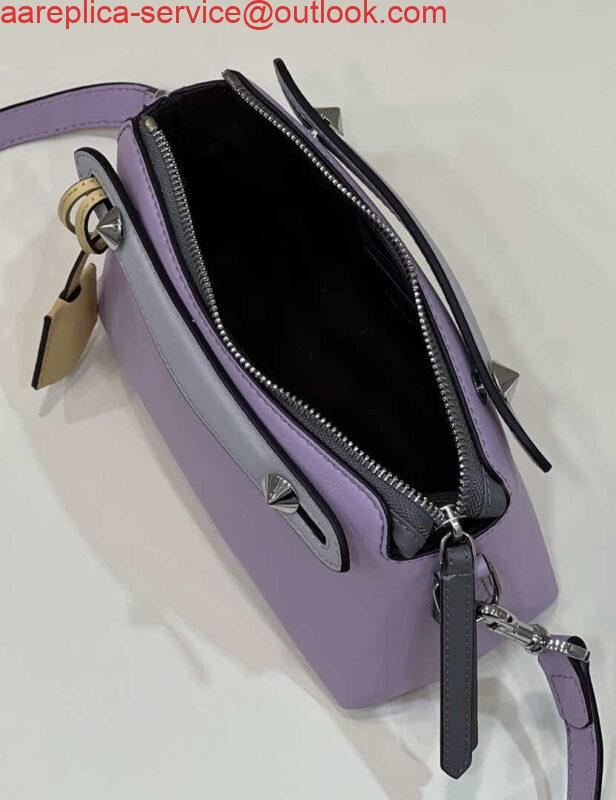 Replica Fendi 8BL145 By The Way Mini Purple leather small Boston bag 8