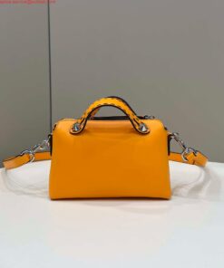 Replica Fendi 8BL145 By The Way Mini Orange leather small Boston bag 2