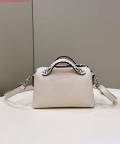 Replica Fendi 8BL145 By The Way Mini White leather small Boston bag 2