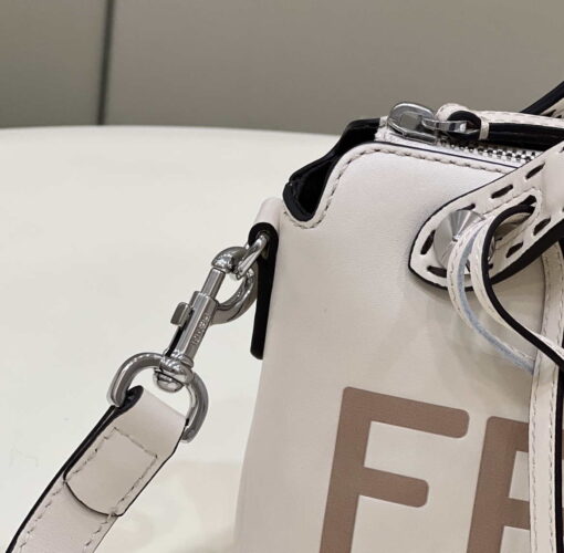 Replica Fendi 8BL145 By The Way Mini White leather small Boston bag 5