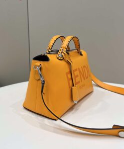 Replica Fendi 8BL146 By The Way Medium Orange leather Boston bag 2