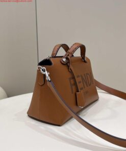 Replica Fendi 8BL146 By The Way Medium Brown leather Boston bag 2