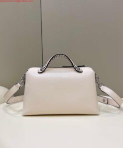 Replica Fendi 8BL146 By The Way Medium White leather Boston bag