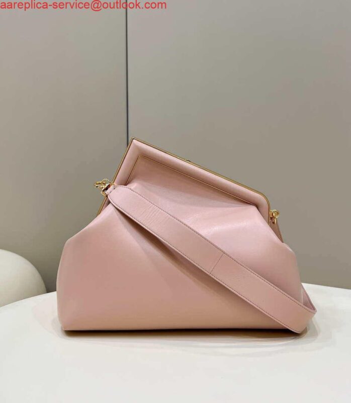 Replica Fendi 8BP127 FENDI FIRST Medium Pink leather bag