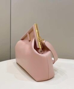 Replica Fendi 8BP127 FENDI FIRST Medium Pink leather bag 2