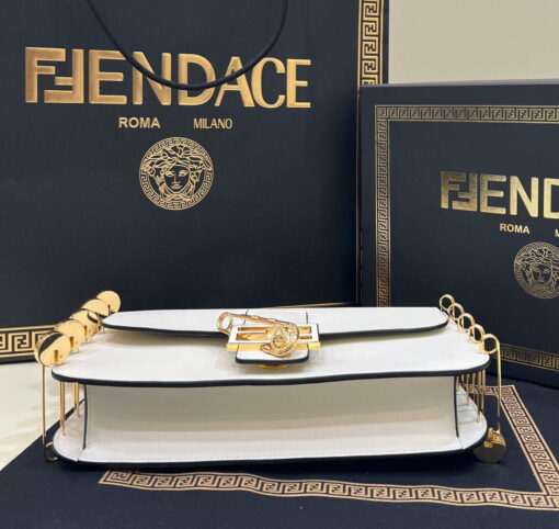 Replica Fendi 8BR801 Baguette Brooch Bag White 3