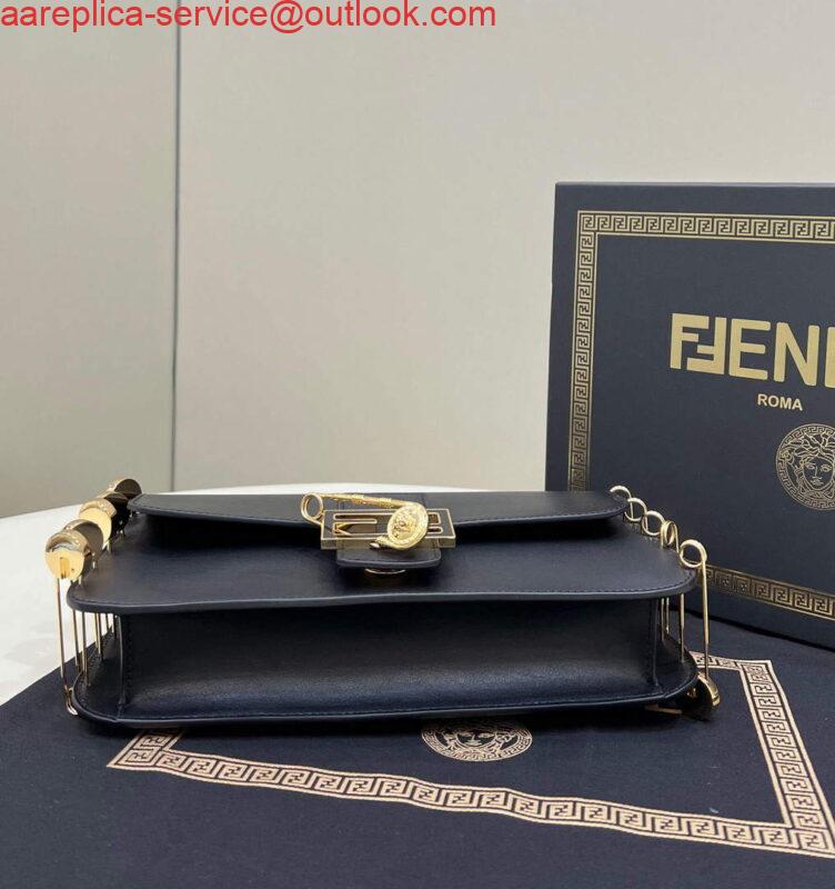 Replica Fendi 8BR801 Baguette Brooch Bag Black 3