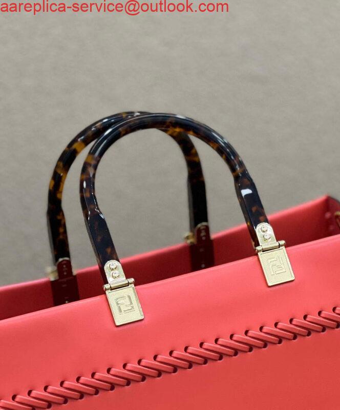 Replica Fendi 8BH386 Sunshine Medium Fuchsia Leather Shopper Bag 8535 Multicolour 5