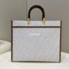 Replica Fendi 8BR600 Baguette FF White Glazed Fabric Bag With Inlay 10