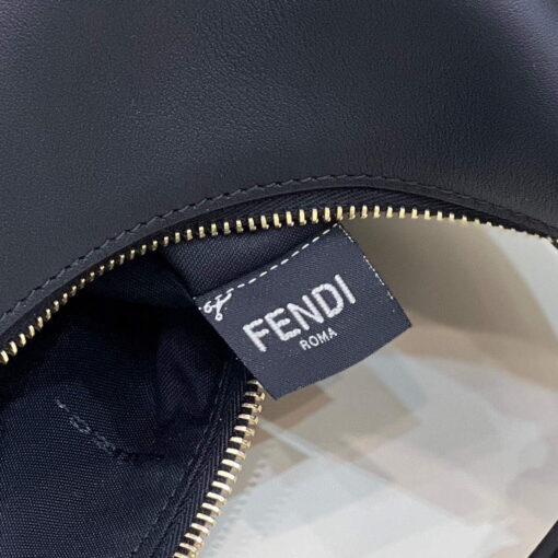 Replica Fendi 8BR799 Fendigraphy Medium Black laminated leather bag 7