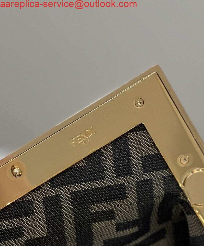 Replica Fendi 8BP129 First Small Gold laminated leather bag 80018M 5