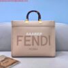 Replica Fendi 8266S Sunshine Medium Bag 8BH386 Black leather shopper 9