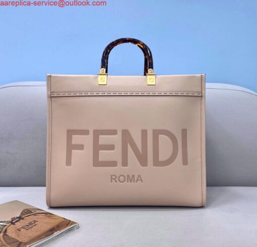 Replica Fendi 8266S Sunshine Medium Bag 8BH386 Pink leather shopper