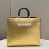 Replica Fendi 8553 Sunshine Medium Bag 8BH386 Silver Laminated leather shopper 9