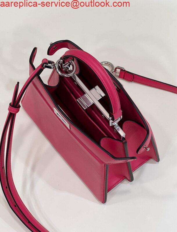 Replica Fendi 8BN335 Peekaboo ISeeU Petite Padded Nappa Leather Bag Red 8