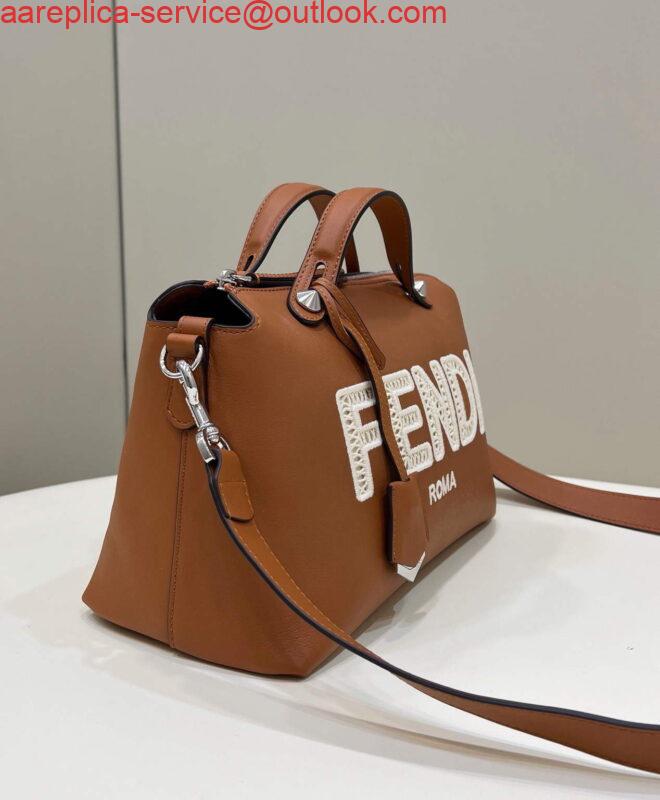 Replica Fendi 8BL146 By The Way Medium Brown leather Boston Bag 3