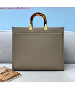 Replica Fendi 8BH386 Sunshine Medium Fendi Tote Bag 8518 Gray