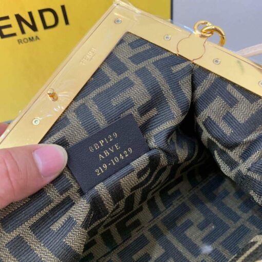 Replica Fendi First Small Sheepskin Bag 8BP129 Beige 7