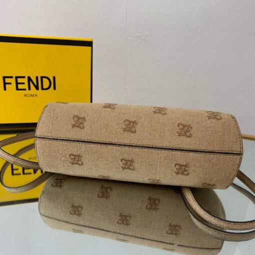 Replica Fendi First Small flannel Bag 8BP129 Tan 8