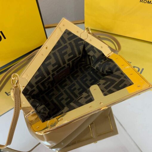 Replica Fendi FIRST Small Bag Apricot Leather 8BP129 5