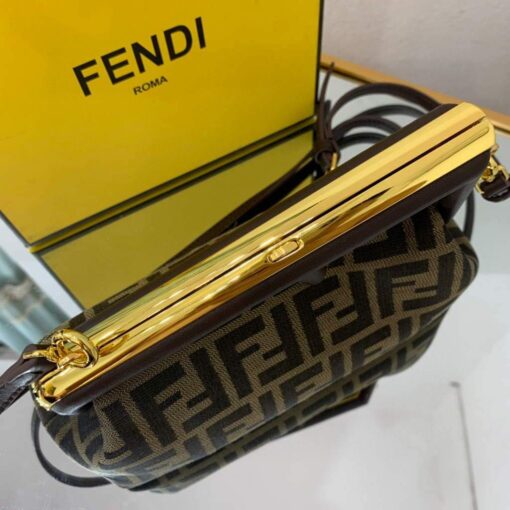 Replica Fendi FIRST Small Bag 8BP129 Dark Green FF 4